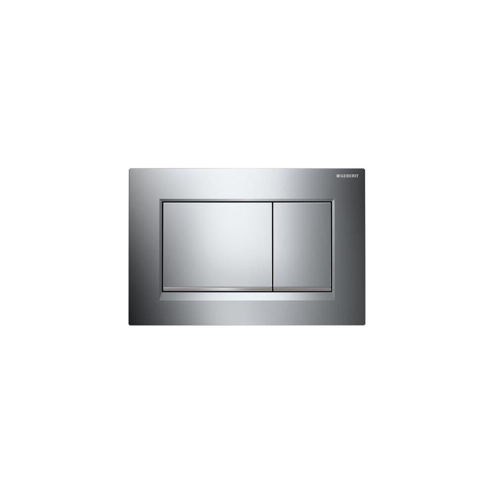 Shining today cease Geberit Geberit 115.883.KH.1 Dual Flush Plate, Sigma- Chrome Gloss and  Chrome Matte at Lowes.com