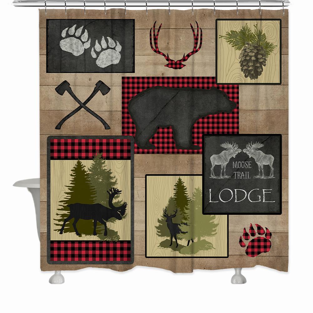 lumberjack bathroom decor