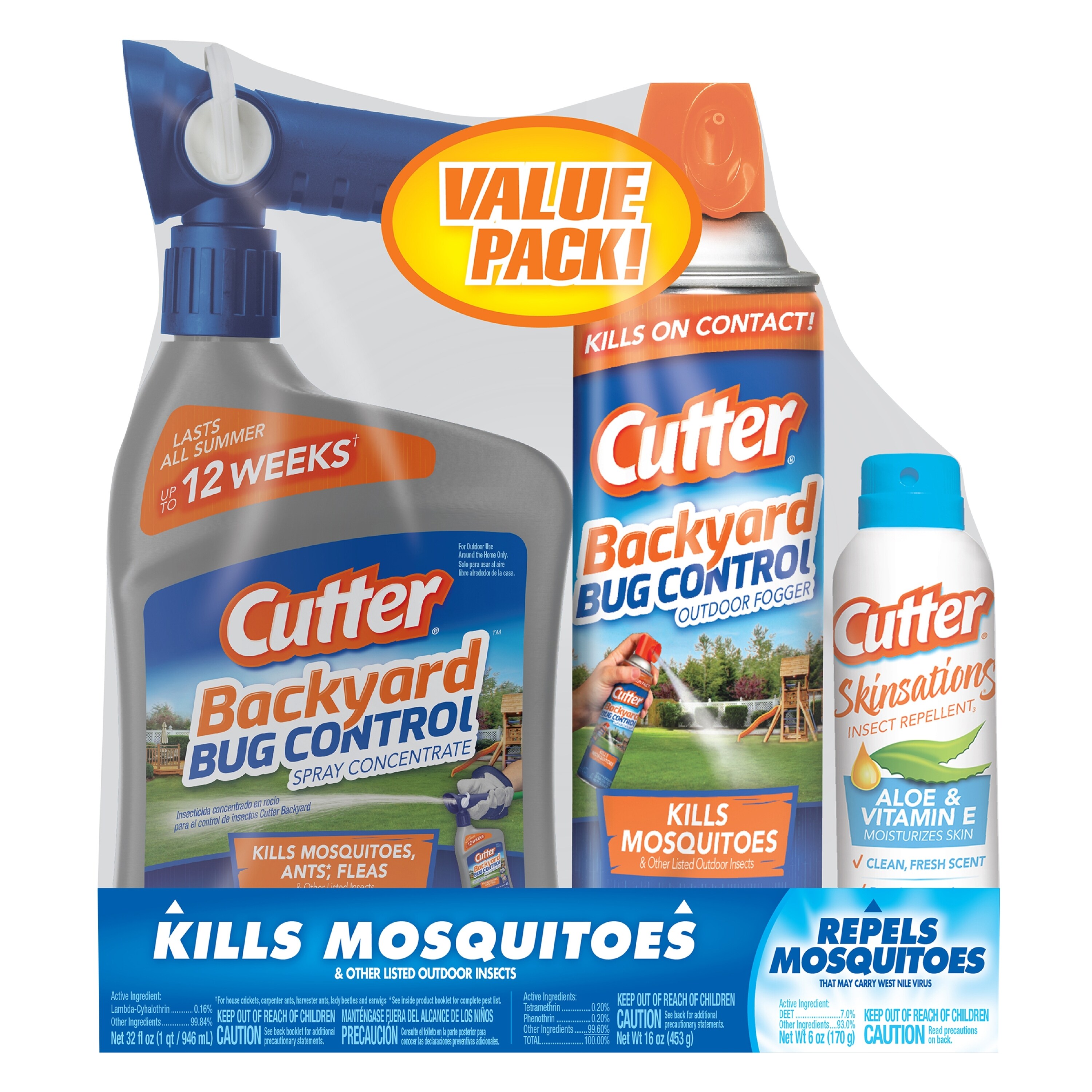 Cutter Backyard Mosquito and Bug Control Bundle 3-Count Insect Killer in  the Pesticides department at Lowes.com