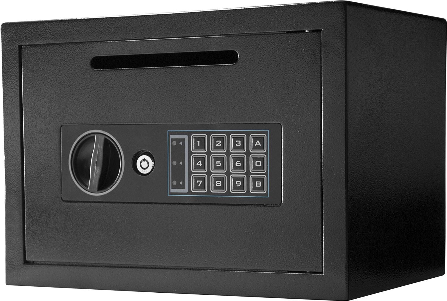 Depository Safe Money Cash Lock with Drop Slot Small Dual Key 0.23 Cubic Feet 