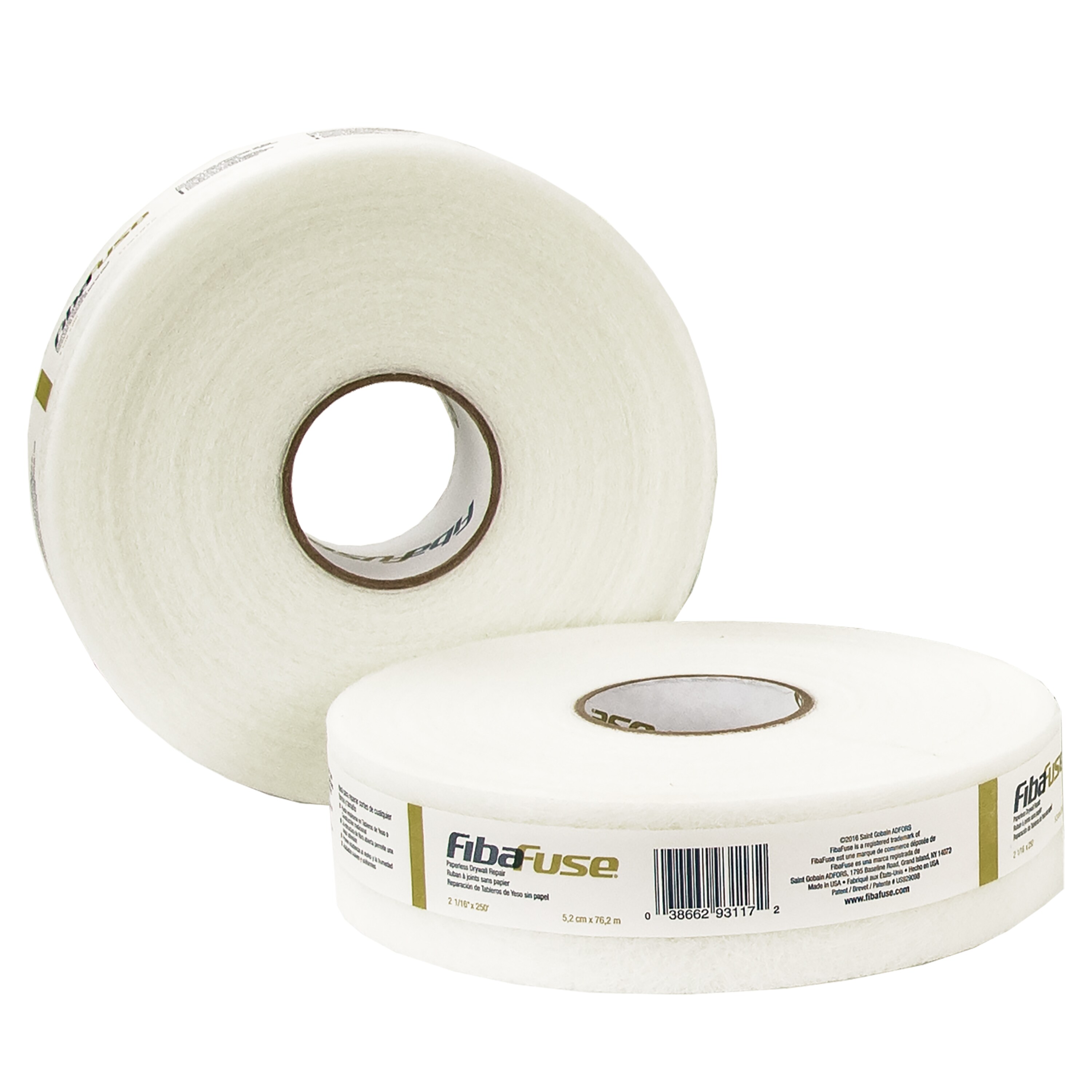 250-ft 20 Rolls FibaFuse Paperless Drywall Joint Tape x 2 1/16”- Case 