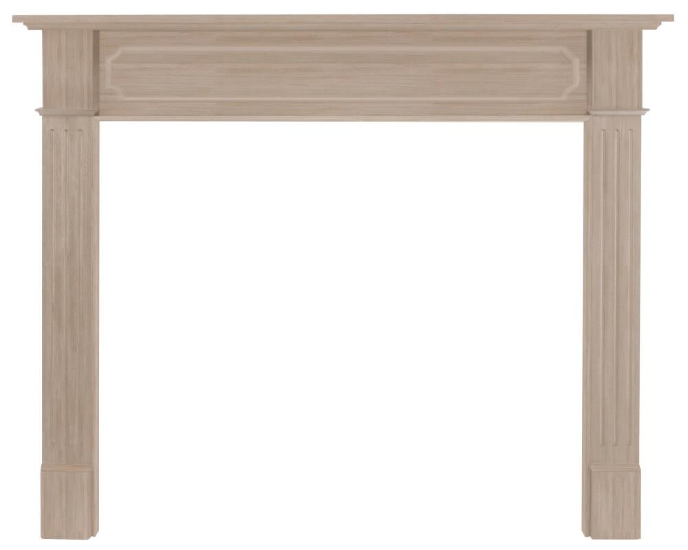Pearl Fireplace Mantel Unfinished Paint Hardwood Veneers Stain Grade 50 Inch New 