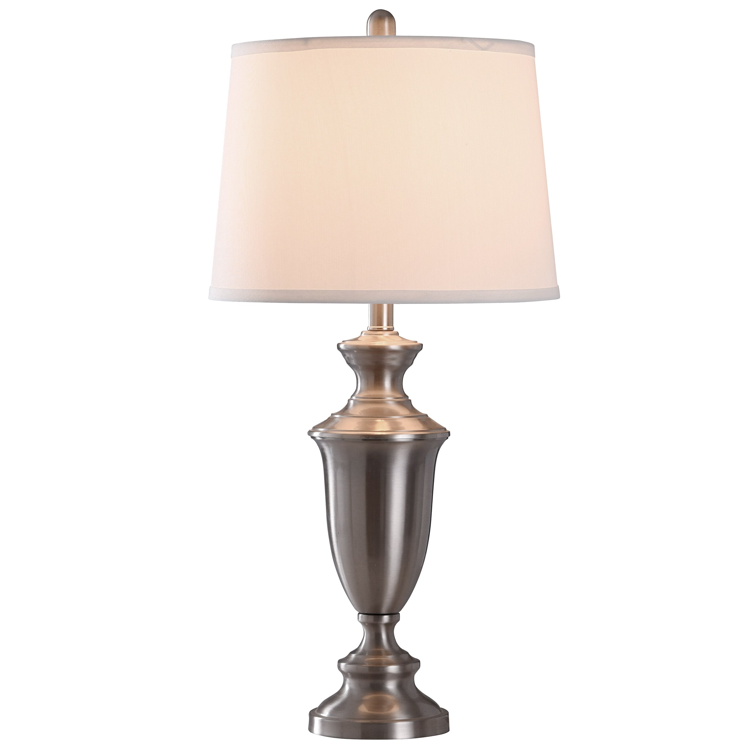 StyleCraft Home Collection 30-in Brush Nickel 3-Way Table Lamp 