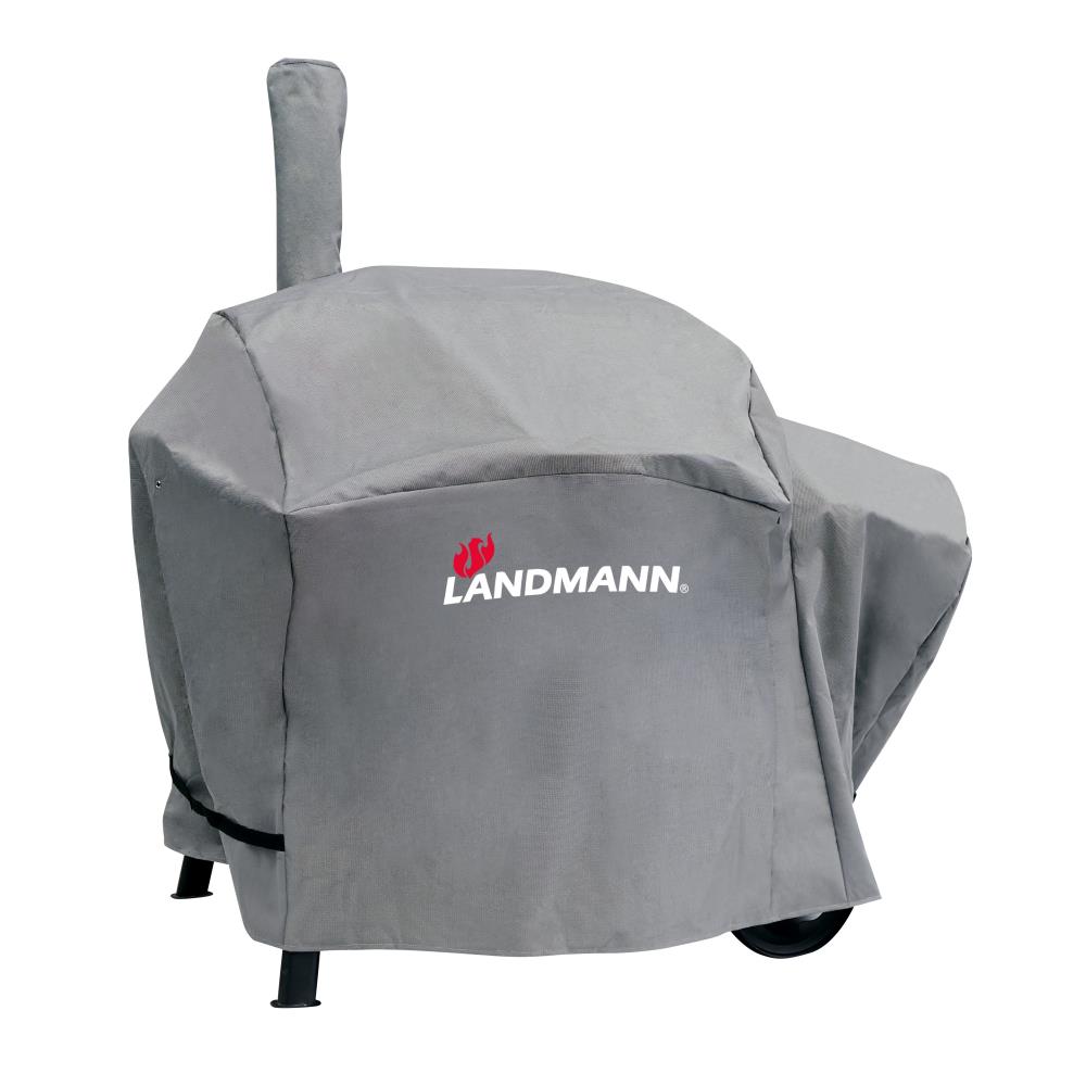 LANDMANN USA 28.2-in W x 46.5-in H Gray Charcoal Grill Cover at Lowes.com