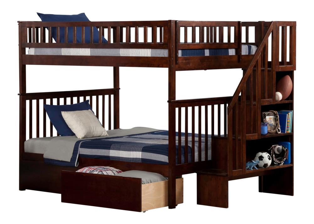 atlantic furniture woodland staircase bunk bed