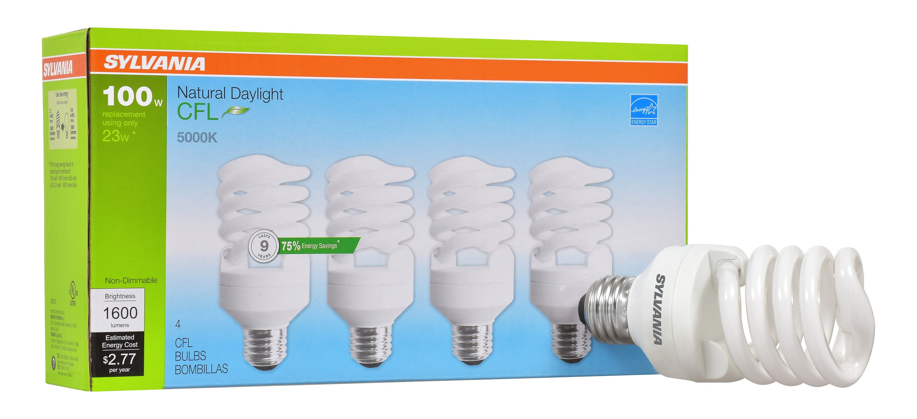 2 PACK 135W 6500K Natural Sunlight Light Bulb/s Grow CFL Growlights 
