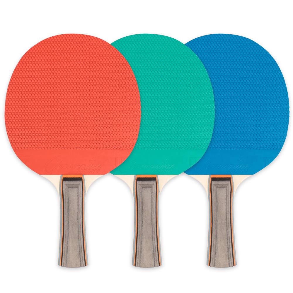 1 Set Rubber Faced Ping-Pong Racket Ping Pong Bat Table Tennis Paddle for Sport 
