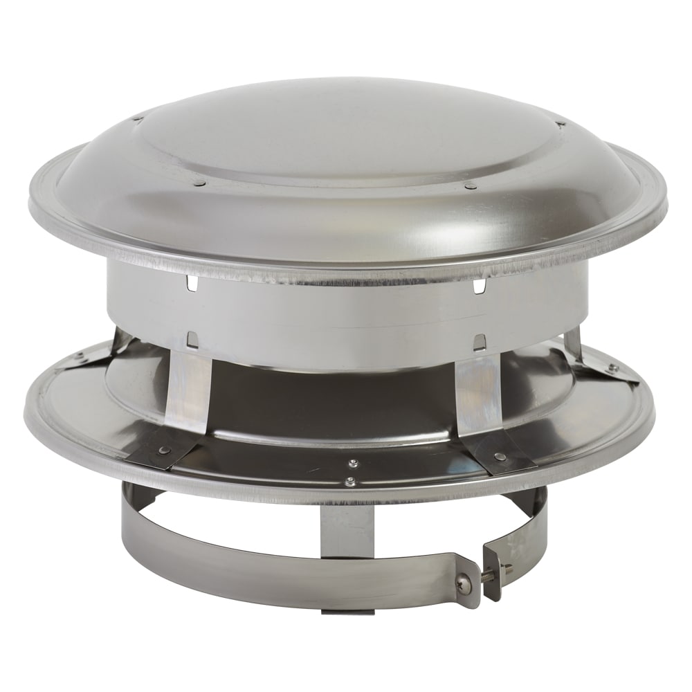 Stainless Steel Chimney Cap Slip In 8 Inch Round Fixed Stove Pipe Masonry Parts 