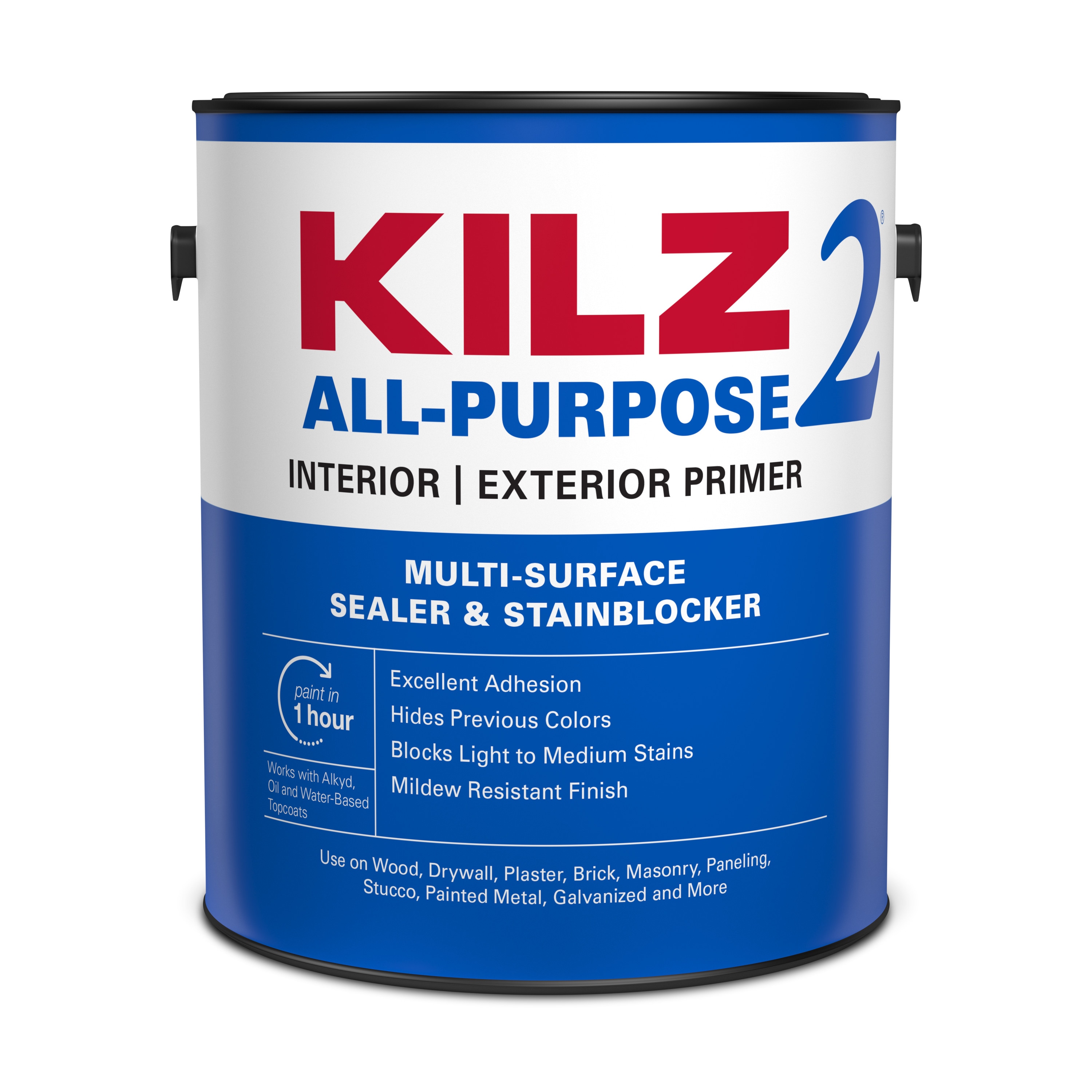 KILZ KILZ 2 Interior/Exterior Multi-purpose Water-based Wall and Ceiling  Primer (1-Gallon) in the Primer department at Lowes.com