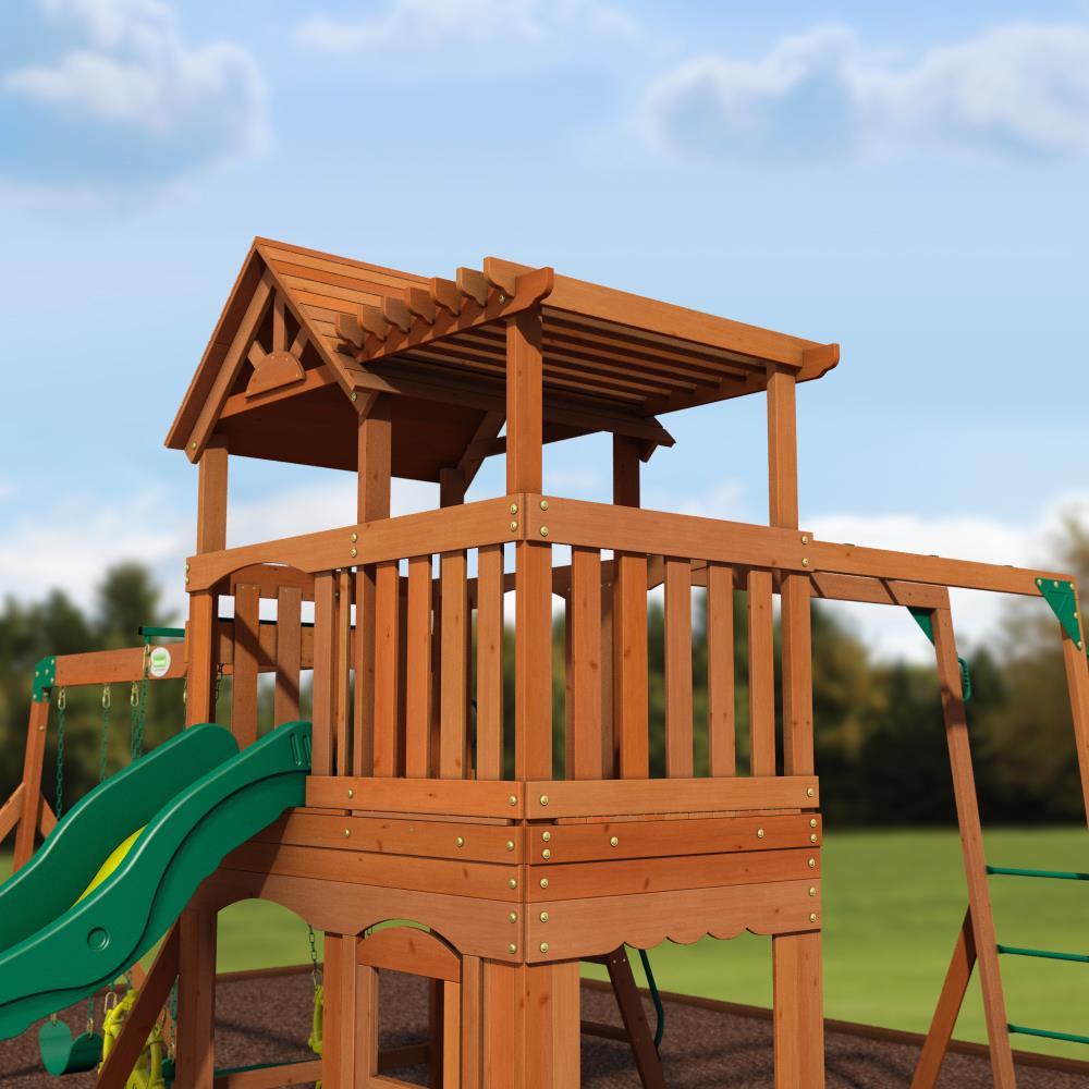 thunder ridge residential wood playset