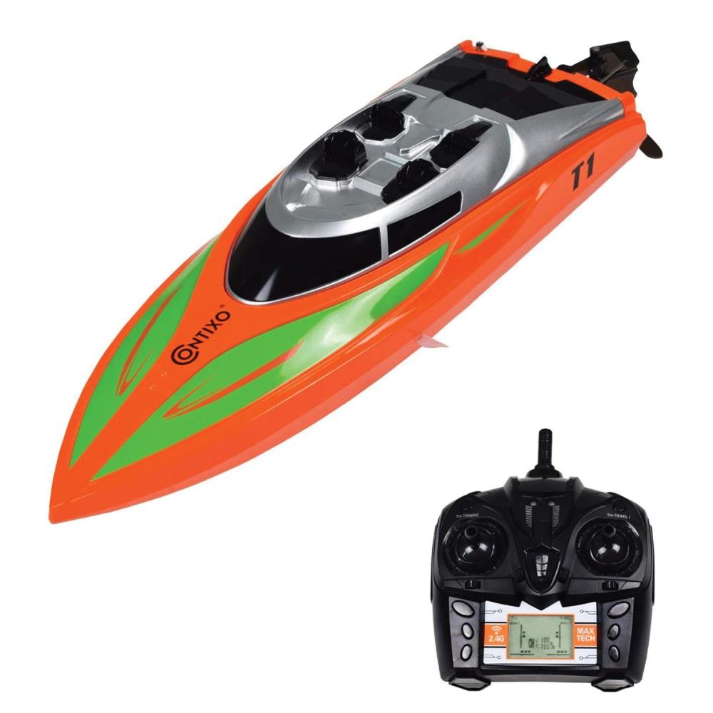 Details about   Contixo T1 with Remote Control Racing Speedboat Red New 