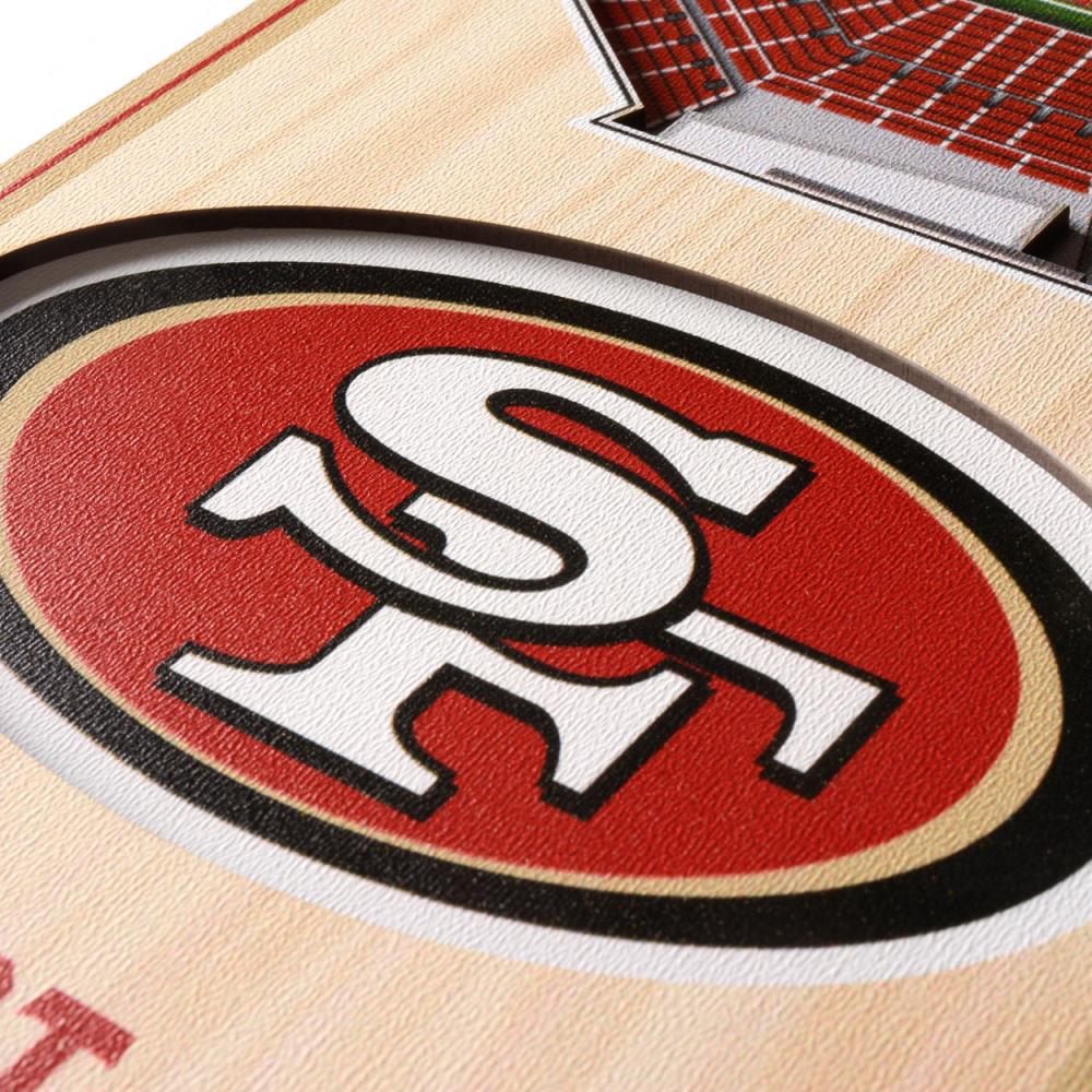 All Weather Resin 14 in Forest Face San Francisco 49ers Wall Decor x 7 in 