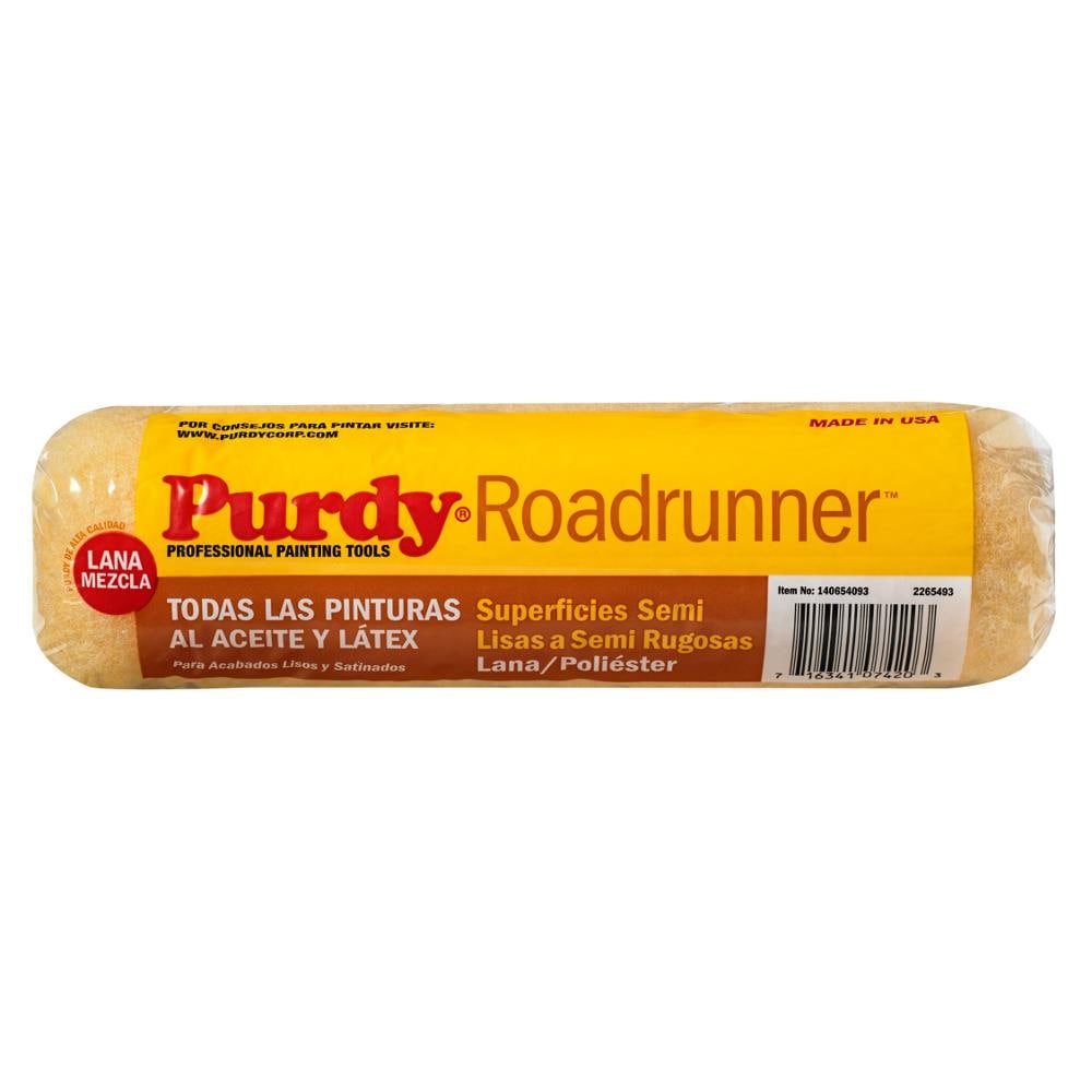 Purdy 144654095 Roadrunner 50/50 Lambswool/Polyester Blend Roller Cover 9 inch x 1 inch nap