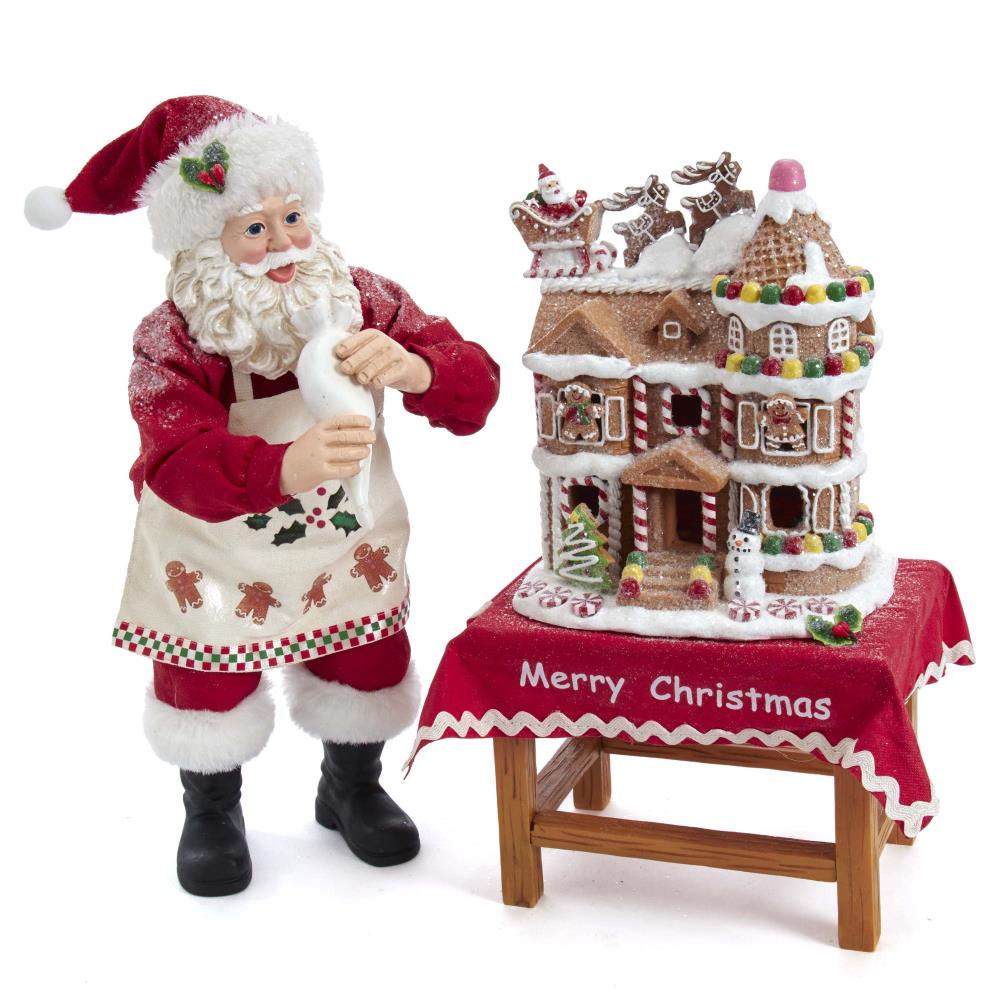 Kurt S. Adler 10.5-in Figurine Santa Christmas Decor in the 
