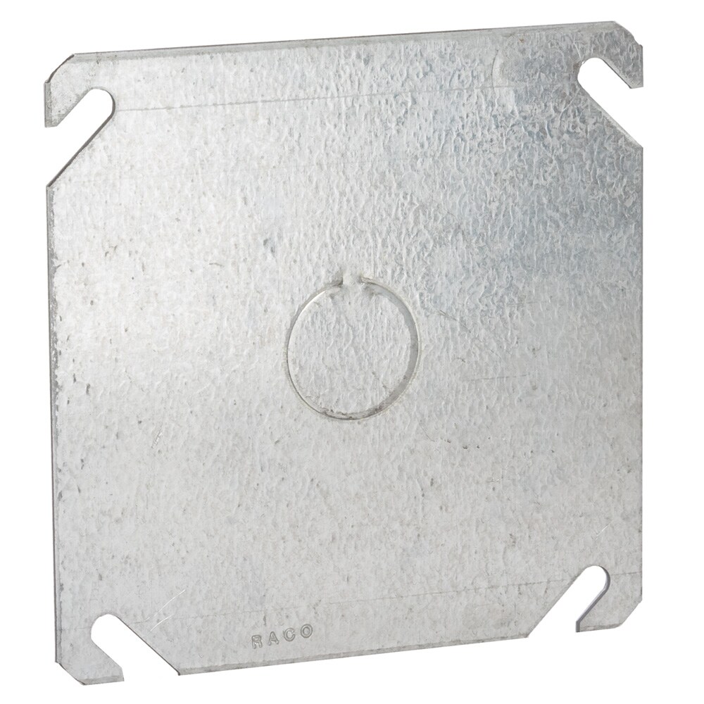 RACO 880 Electrical Box Cover,Blank,3-3/4 in. 