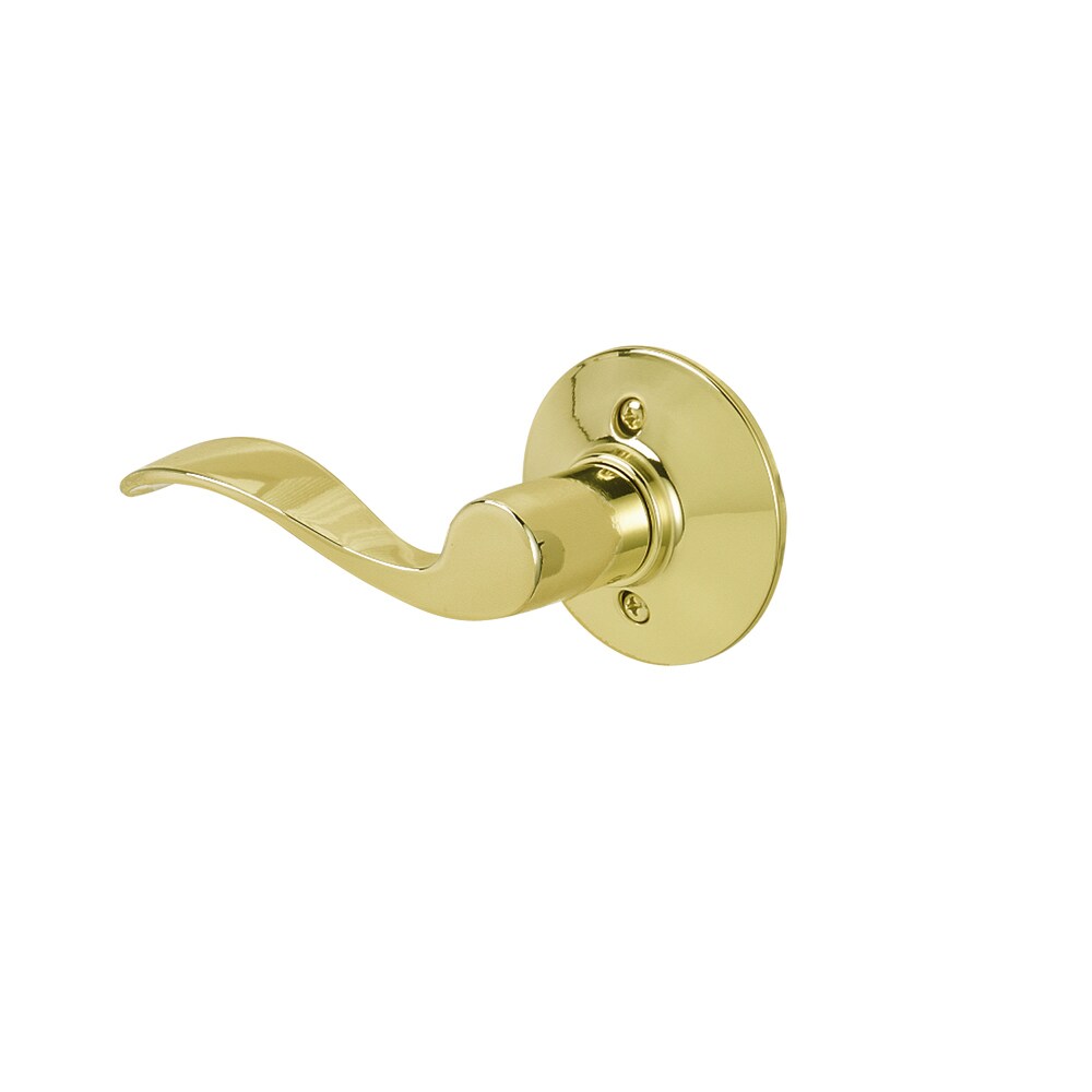 BRAND NEW SCHLAGE RIGHT HAND POLISHED BRASS SINGLE DUMMY DOOR LEVER F170 FLA 605 