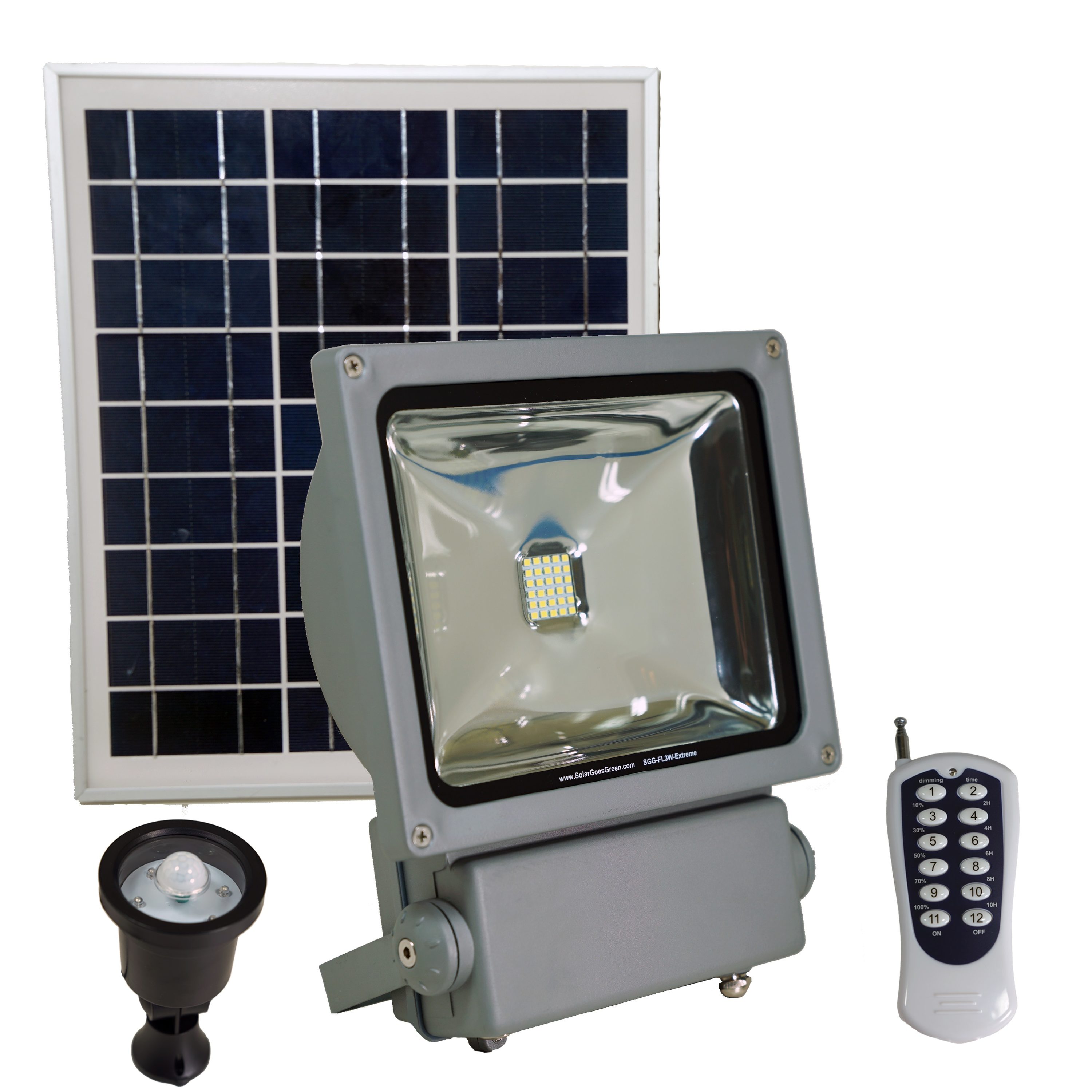 50W LED Solar Panel Light Motion Sensor Security Outdoor Floodlight Lamp Remote 
