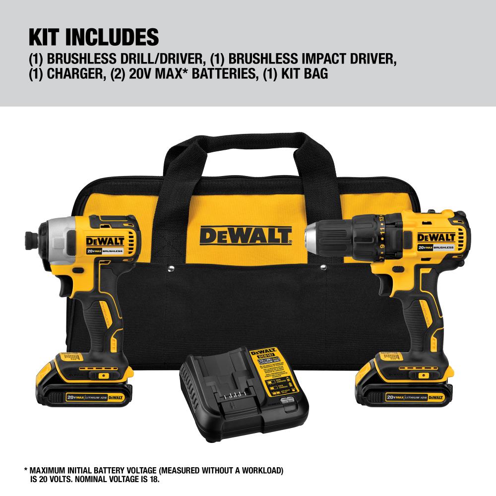 Drill/Driver {TOOL ONLY} DEWALT ATOMIC 20-Volt MAX Brushless Cordless 1/2 in