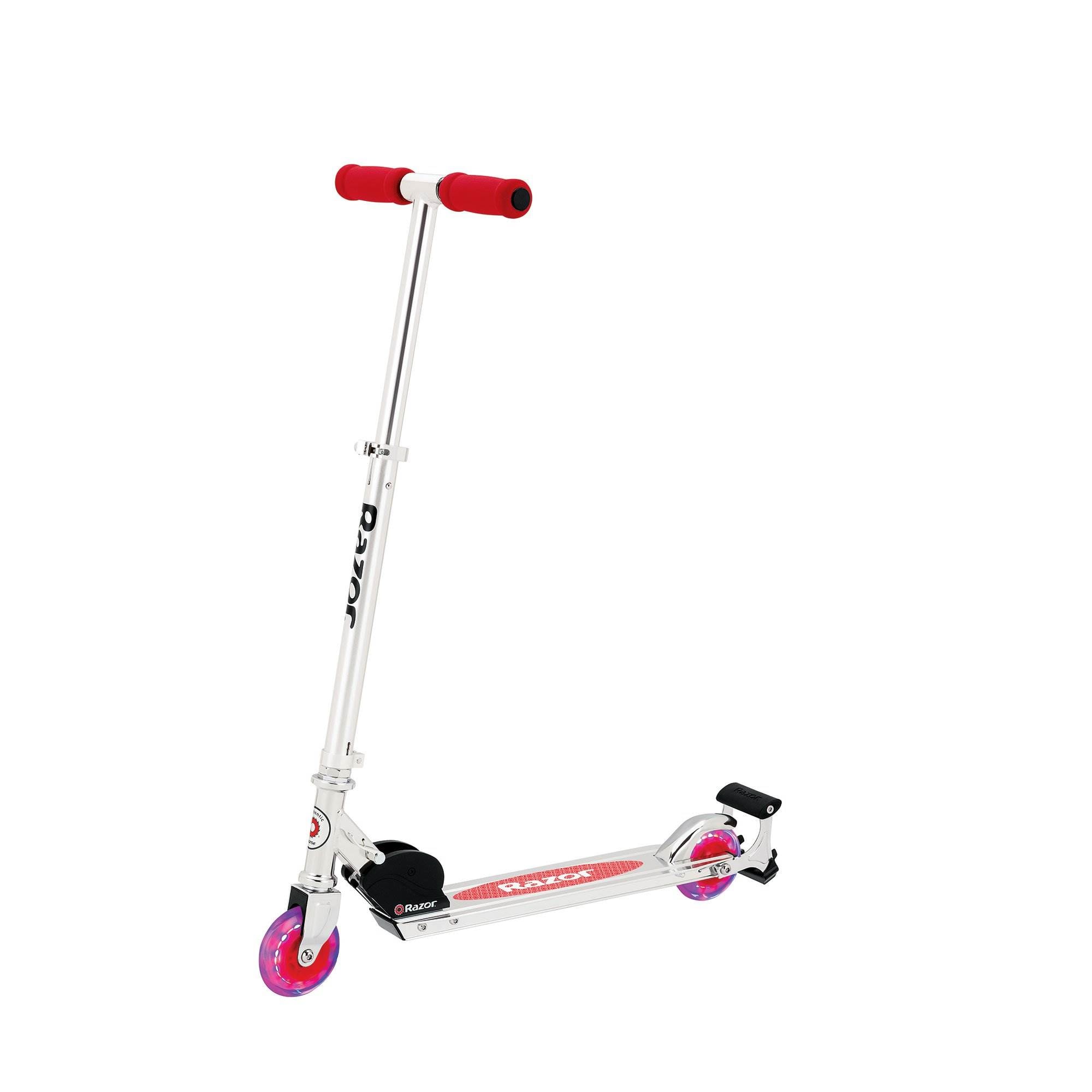 Razor Spark+ Kids Kick with Light Up and Spark Bar, Red in the Scooters department at Lowes.com