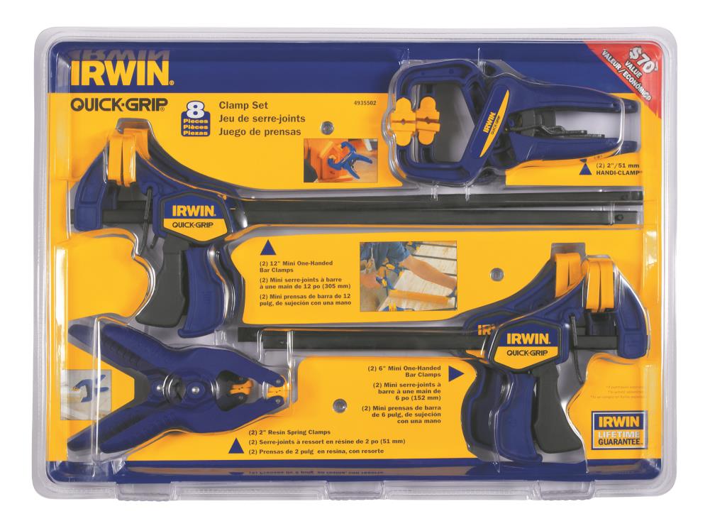 2"/50MM IRWIN 58200 QUICK GRIP RESIN SPRING CLAMP 3 Pack 