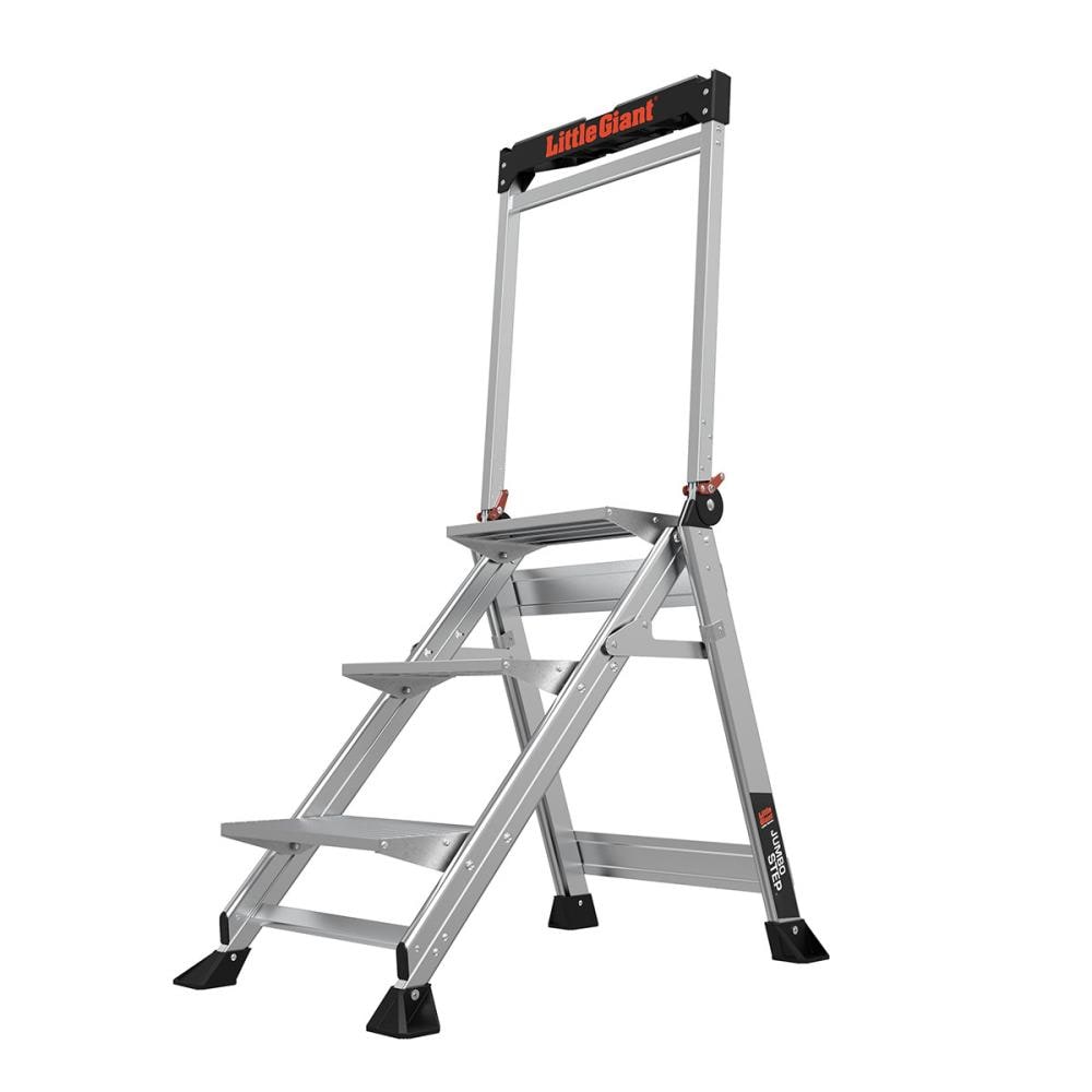 Climbing Three-Step Assist Aluminum Ladder Folding Platform Stool  Home Kit 