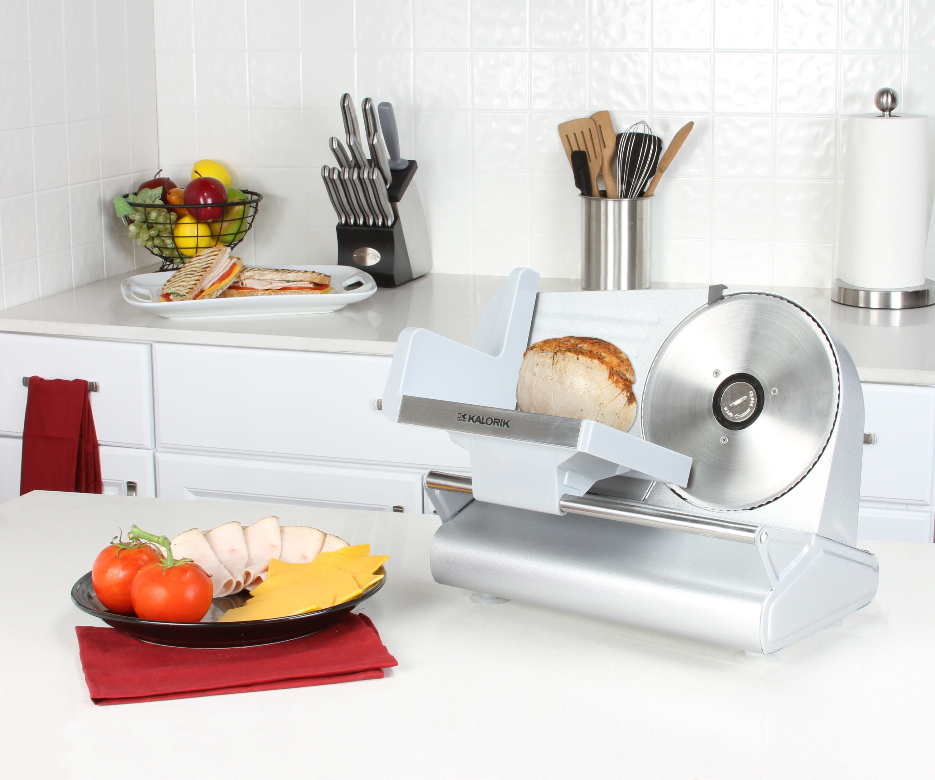 Kalorik 1Speed Silver Residential Food Slicer in the Food Slicers