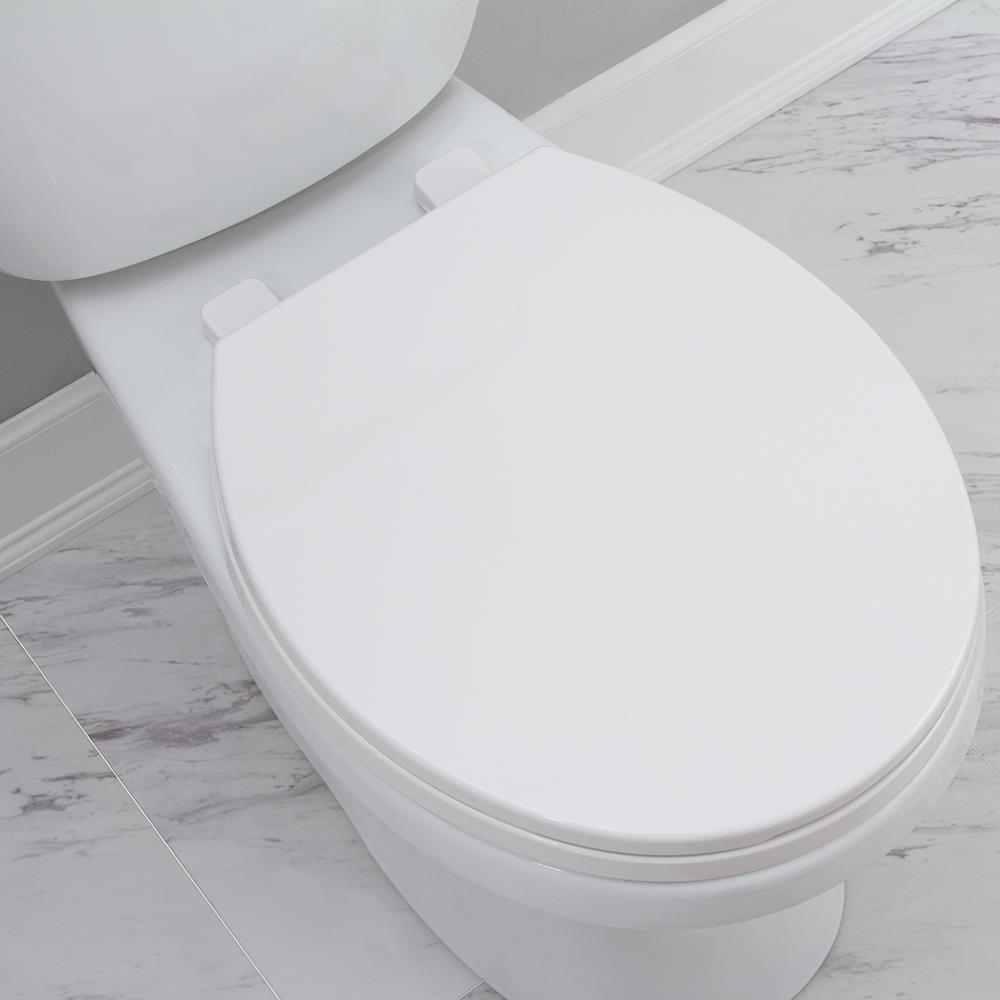 NEW CAVALIER WHITE THERMOSET SOFT CLOSE WHITE TOILET SEAT FITS MOST TOILETS 