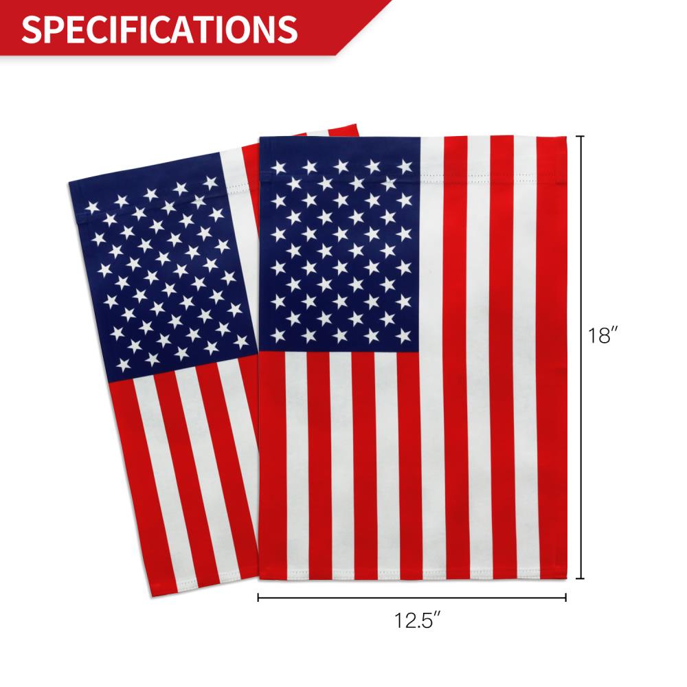 Thin Red Line Decorative Double Sided Flag GARDEN Size 12 Inch X 18 Inch 