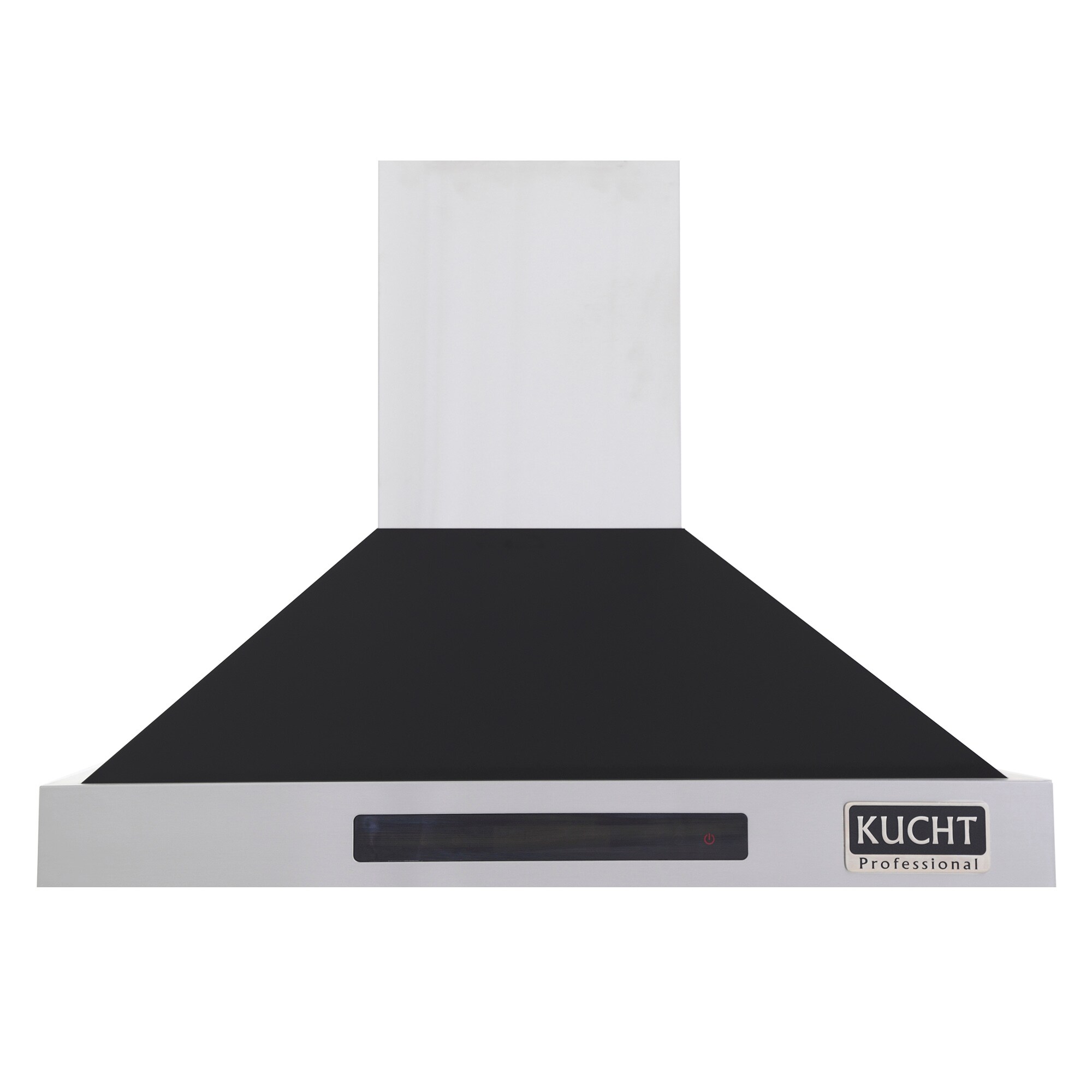 Kucht Professional 25 in Ducted Black/Steinless Steel Wall Mounted Range  Hood