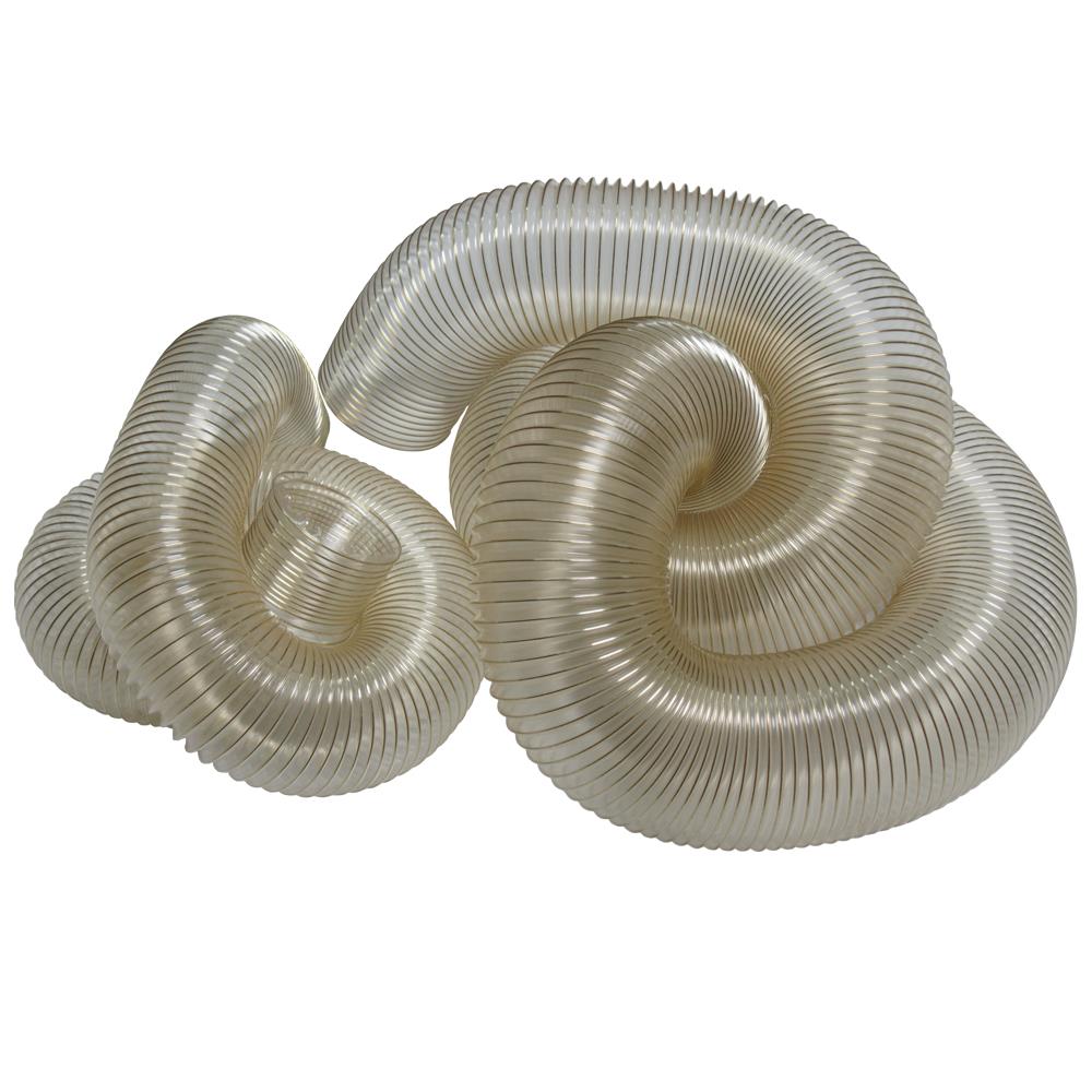 TheSafetyHouse Flexible Ducting 14" x 25' Clear Flexduct Flex duct 