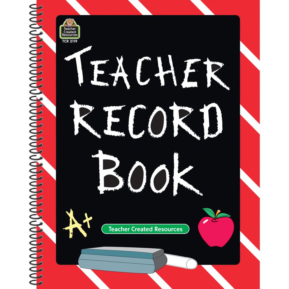 Teacher Created Resources Chalkboard Teacher Record Book, Pack of 6 in