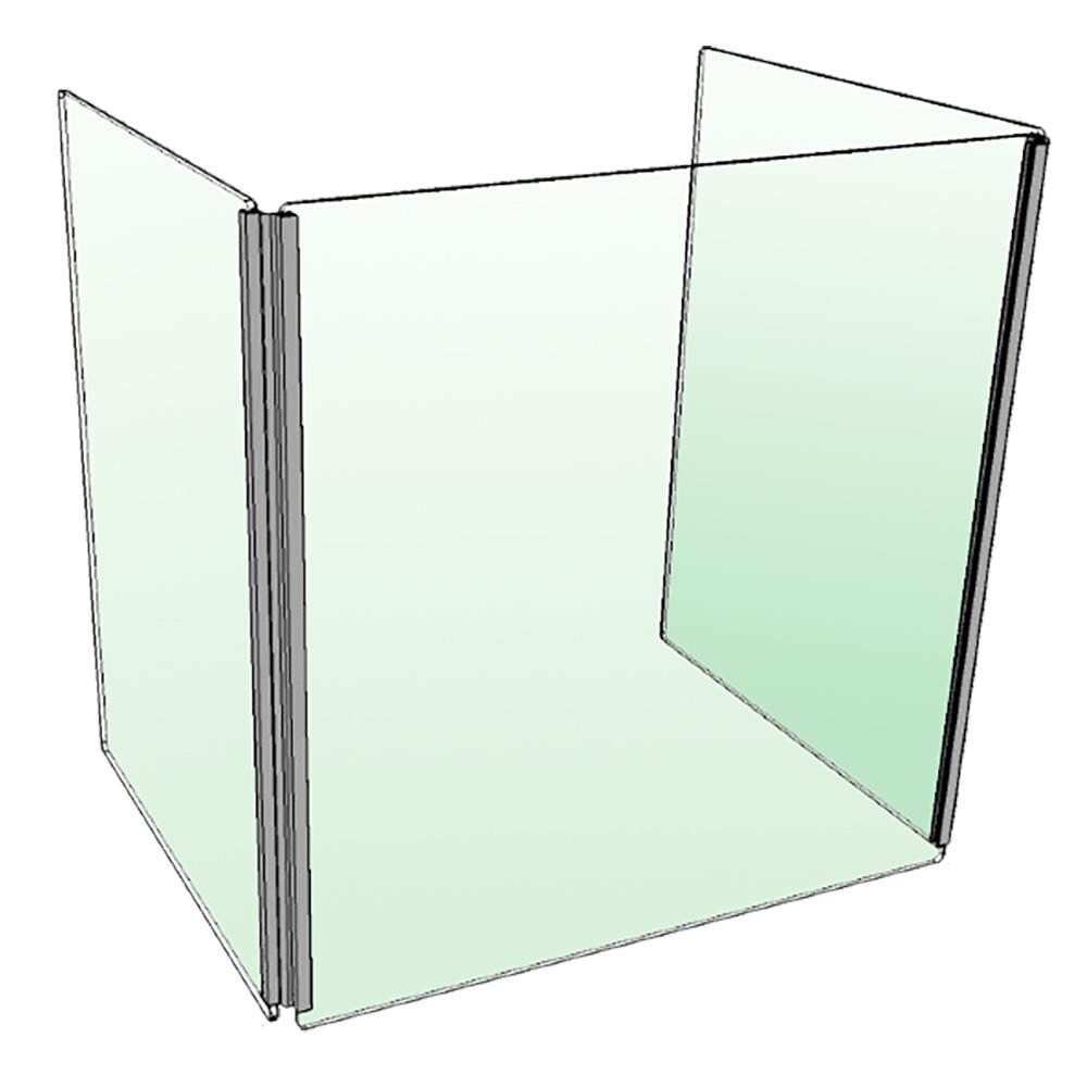 Sides Sneeze Guard 24 in in x 32 in with 6 