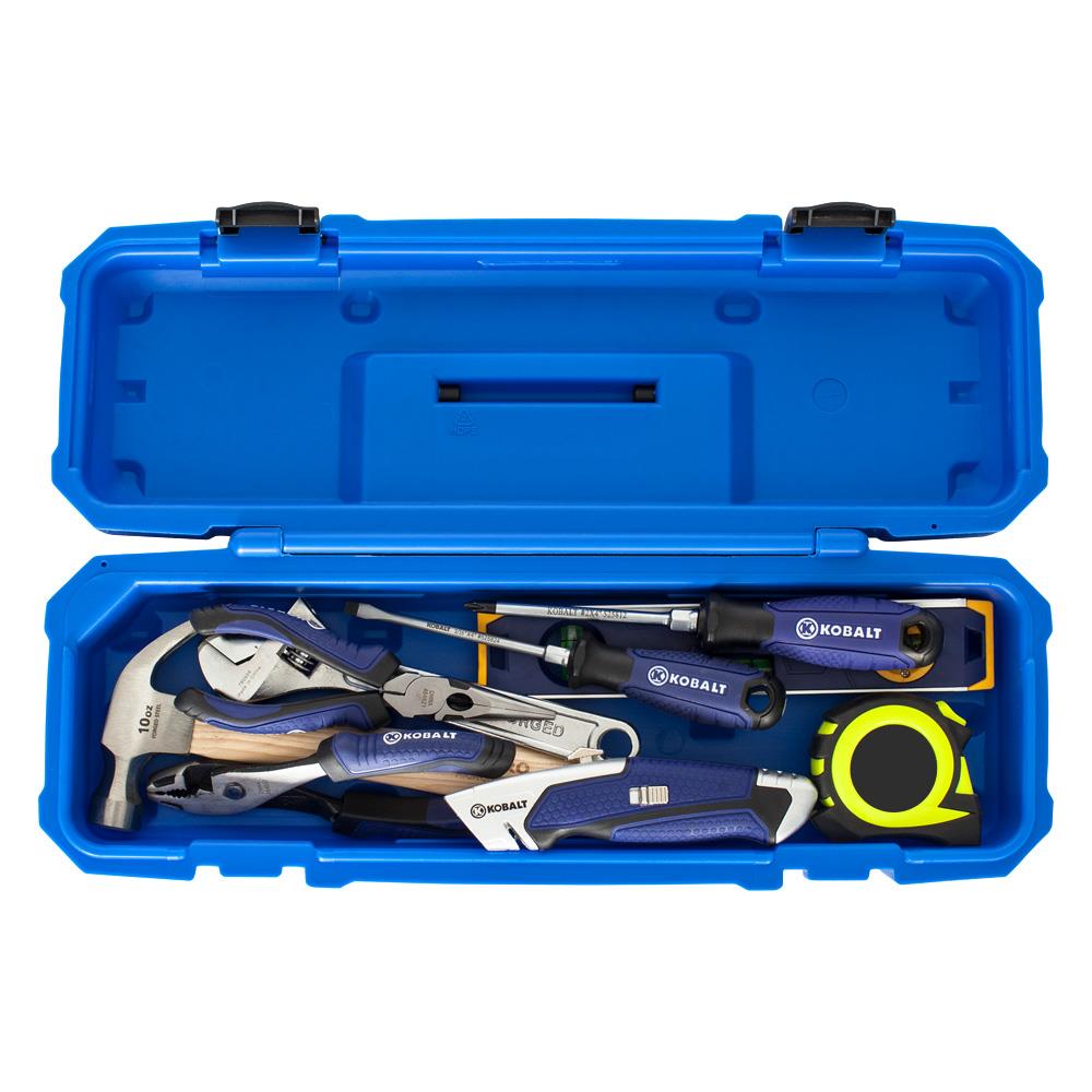 Kobalt 17 In Blue Plastic Tool Box In The Portable Tool Boxes