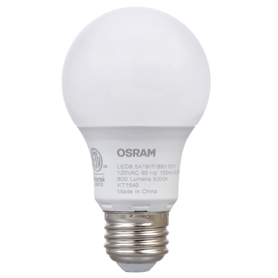 DIMMABLE 60W Equivalent Sylvania DAYLIGHT 5000k A19 Light Bulb 
