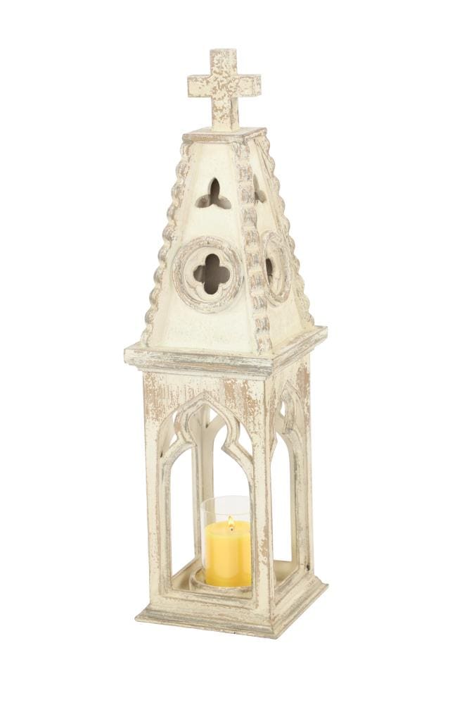 Vintage Style Church Lantern Church Steeple Lantern Tin Church Candle Holder Church Steeple Candle Holder