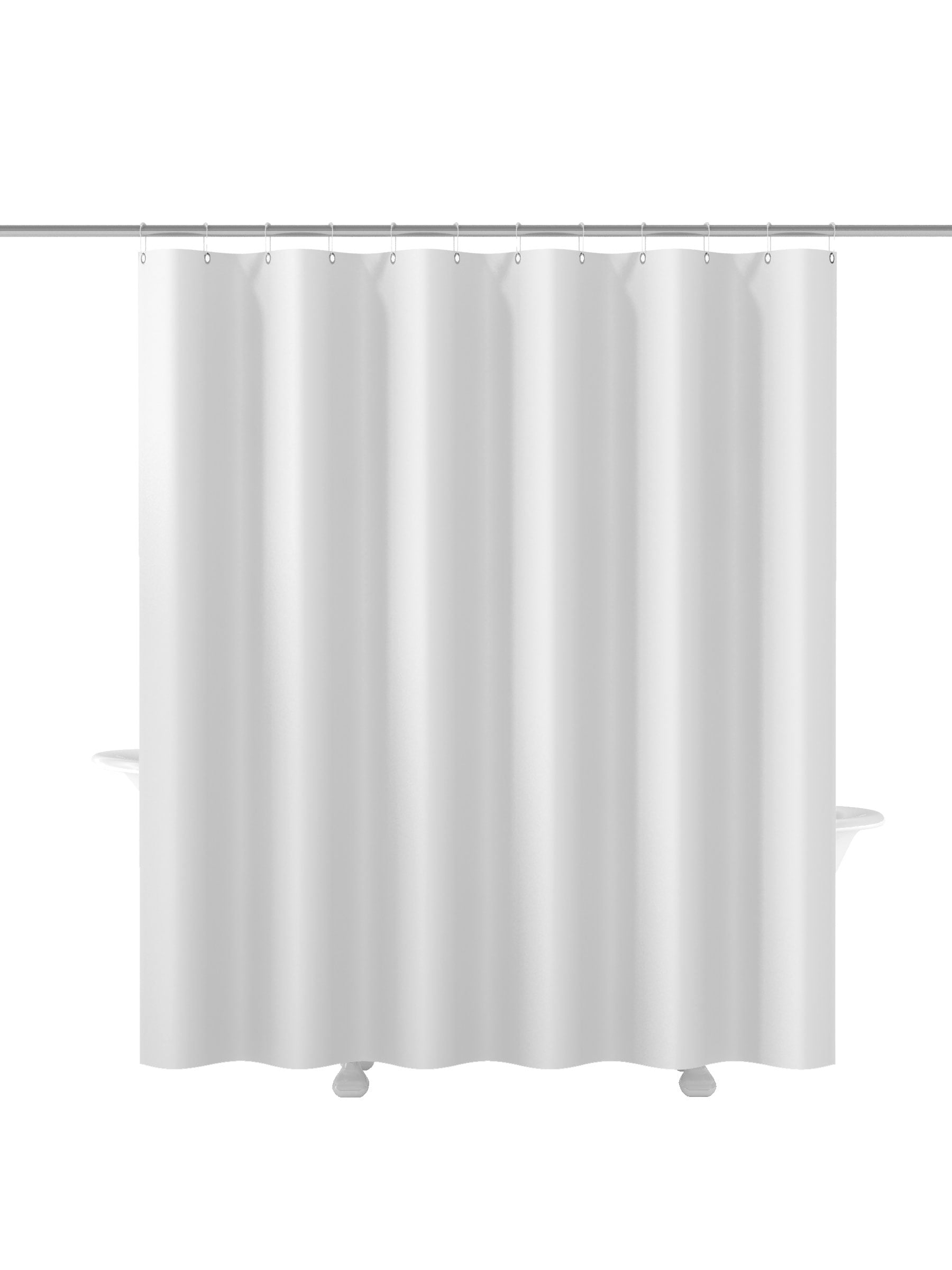 Style Selections Premium Vinyl Shower Liner 72" x 72" Solid White 