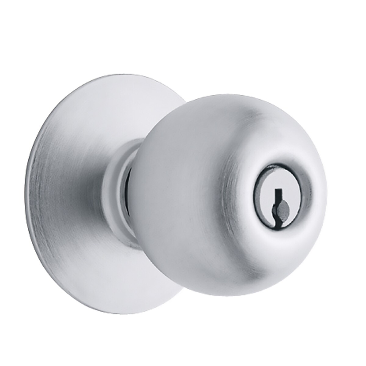 Stanley 93080-001 Circa Entry Knob featuring SmartKey in Satin Chrome 