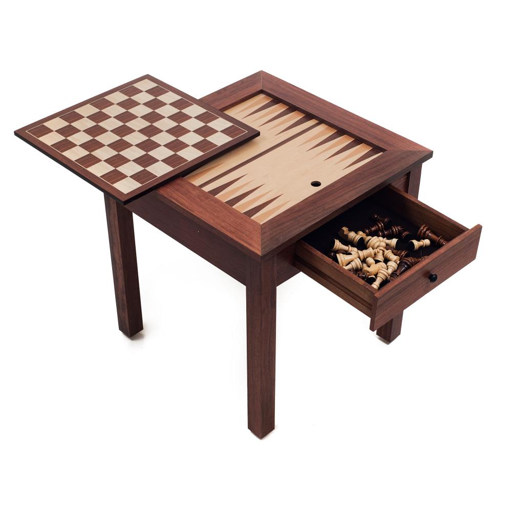 Toy Time Wood 3 in 1 Chess Backgammon Table by Toy Time (Strategy 
