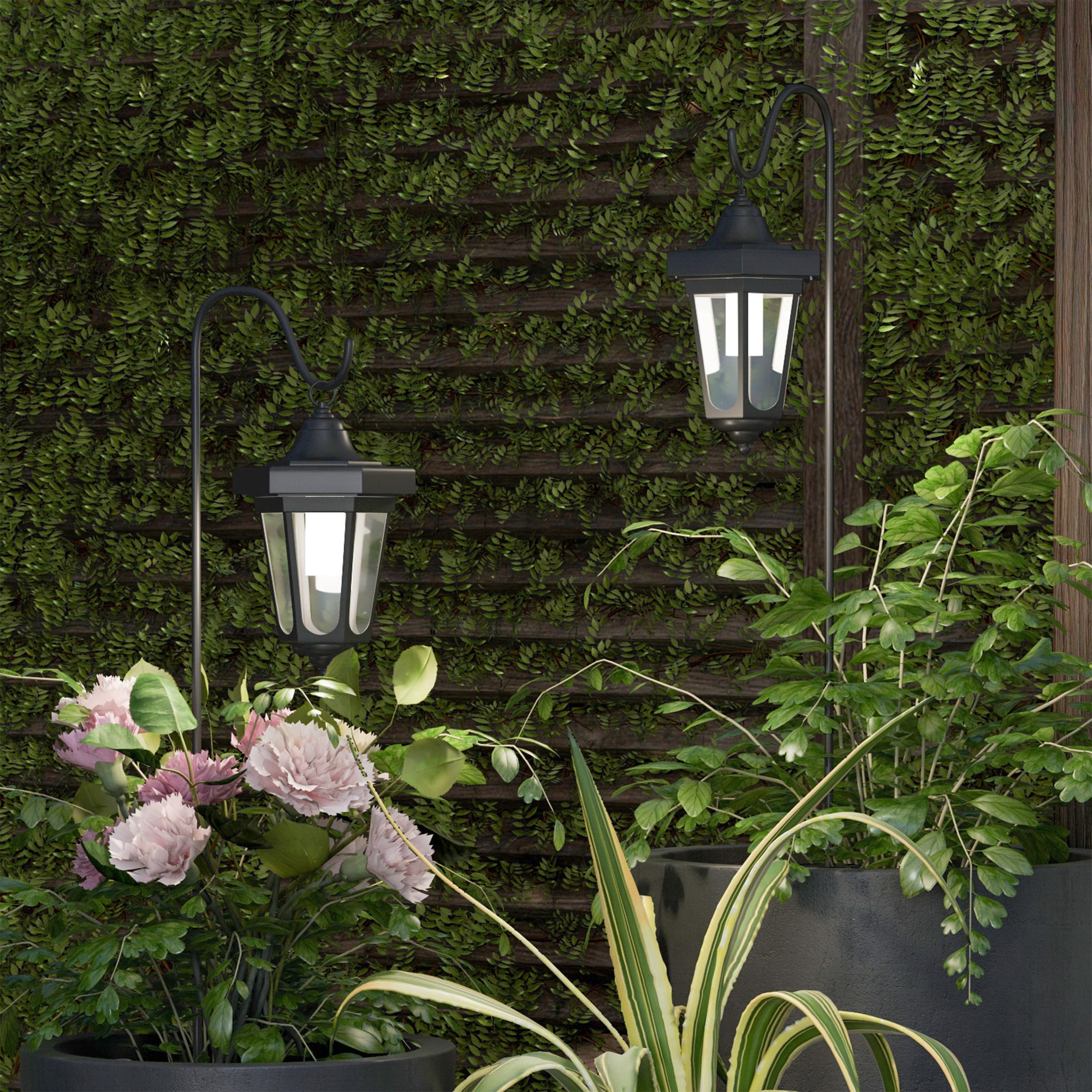 LED Solar Outdoor Light Wall Spotlight Spot Terrace Garden Lamp Motion Detector 