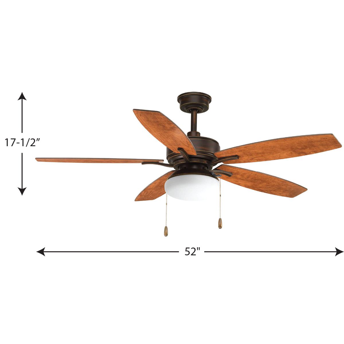 Sailwind II 52" Indoor/Outdoor Oil-Rubbed Bronze Ceiling Fan with Wall Control