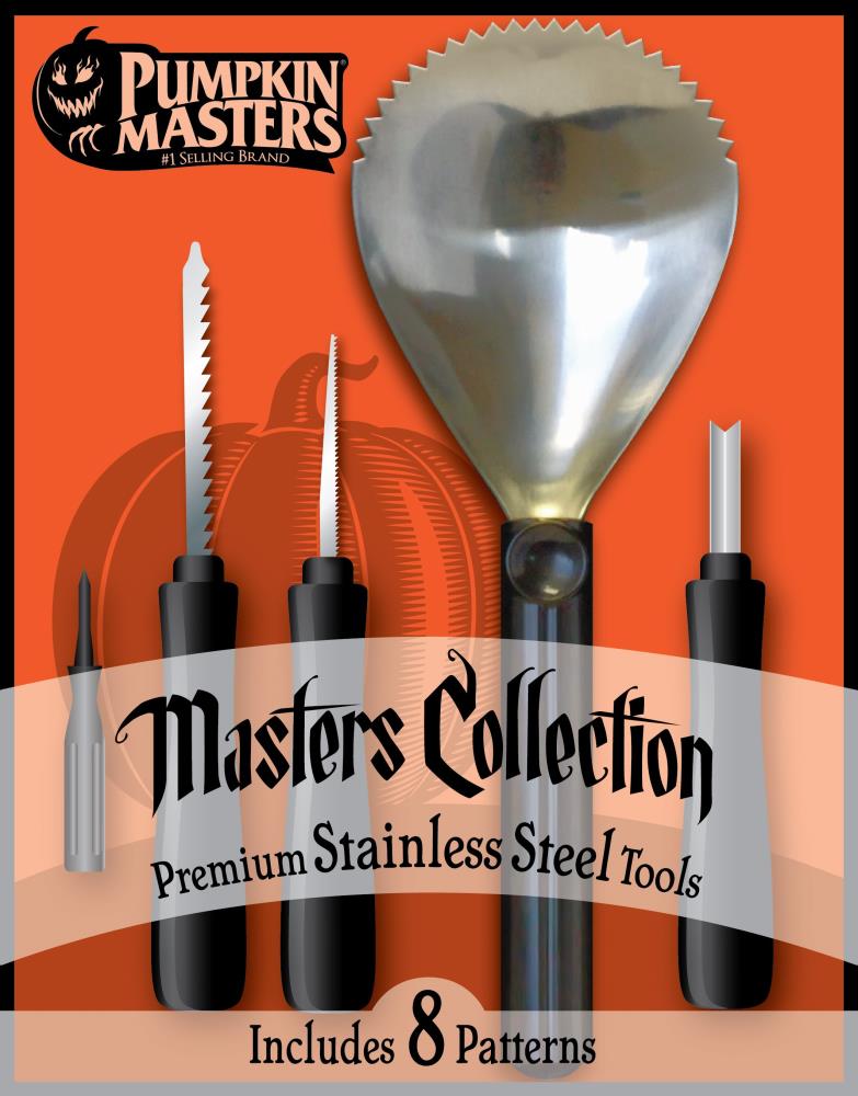 Pumpkin Masters Carving Kit With 8 Patterns 