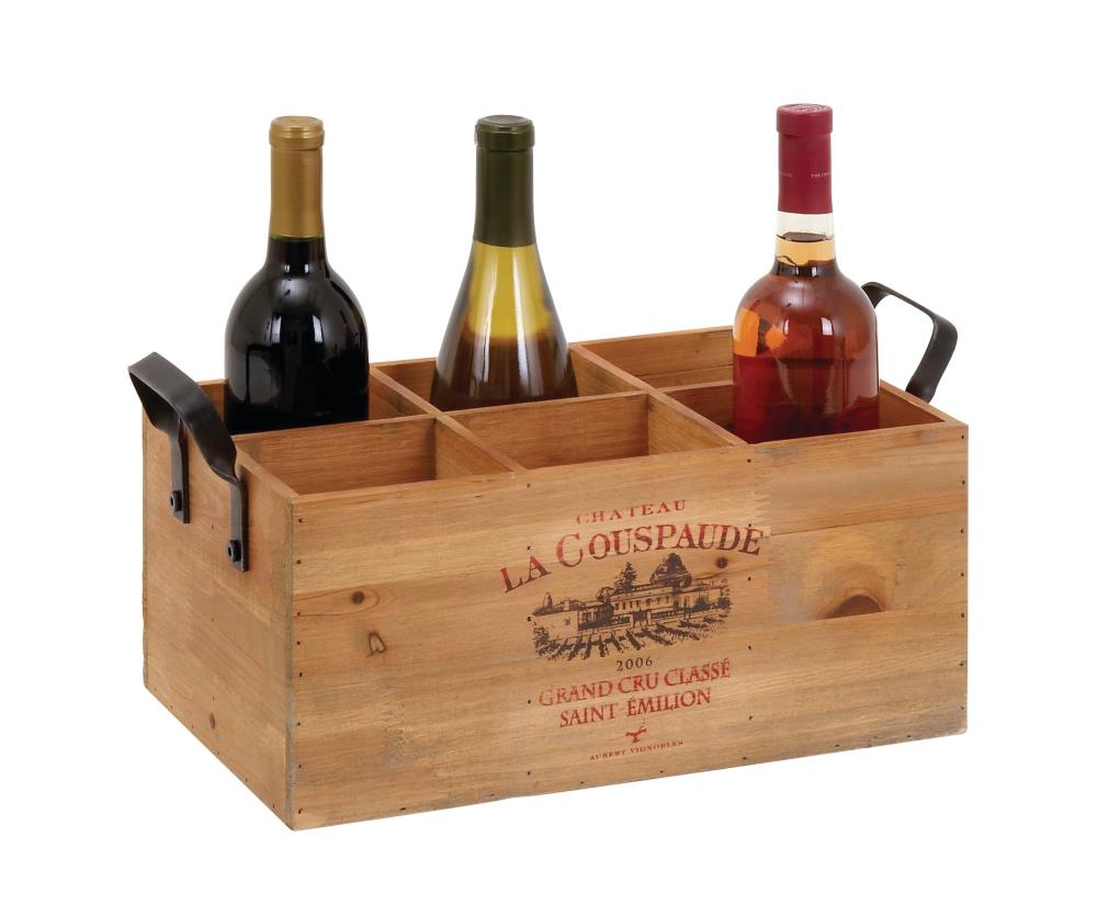 1 Qty Single Bottle Wood Wine Box Carrier Wood Front Lucite Sliding Lid 