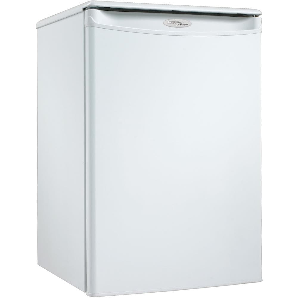 Compact Refrigerator & Mini Freezer Small Office Dorm Fridge White 2.6 Cu Ft 