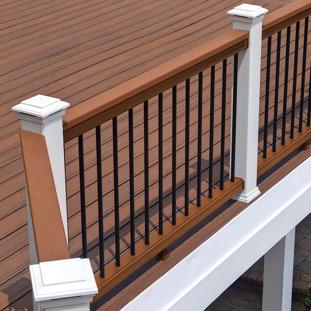 RCB 8 Trex Transcend railing support brackets THOOHGASK Tree House 