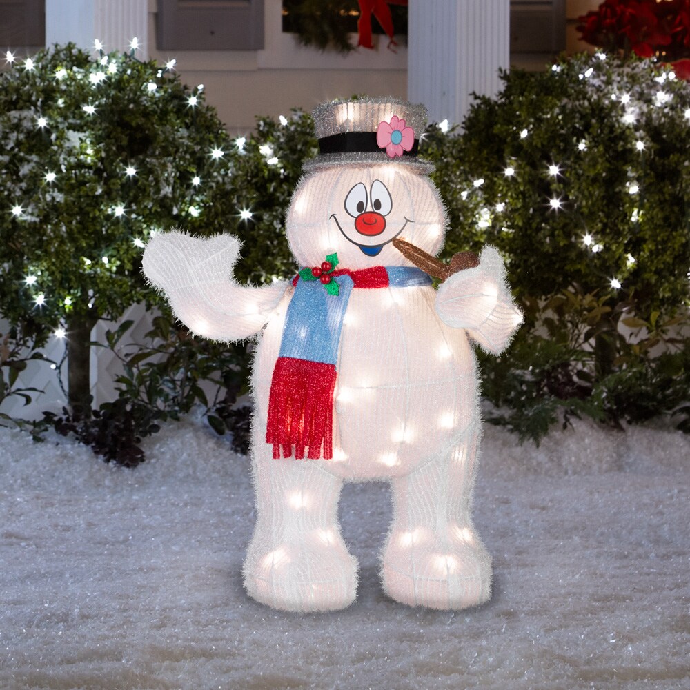 Christmas Lights Frosty Snowman Decoration or Santa Claus Children 