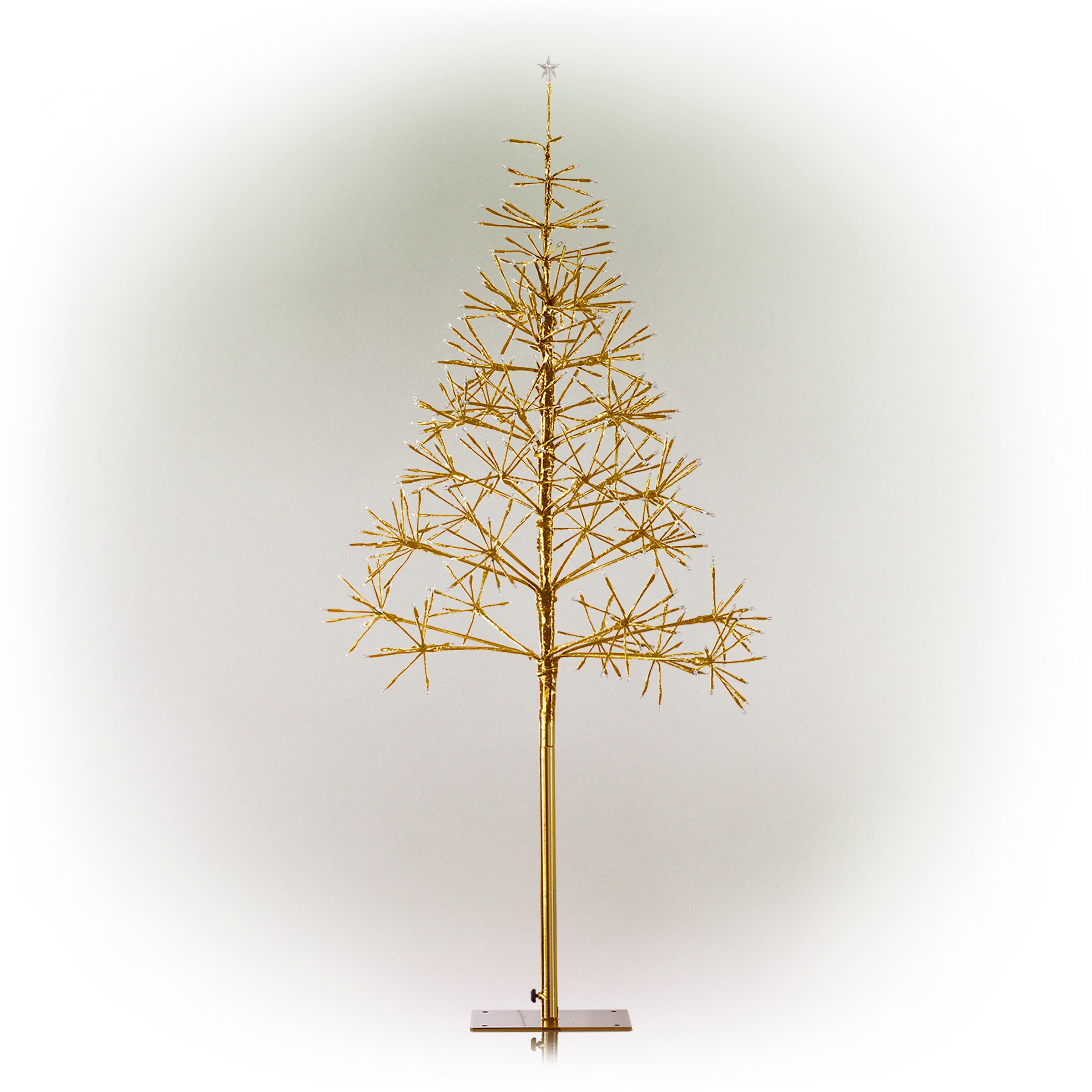 Gold Glitter LED White Light Christmas Tree 4 Foot 0017RM 