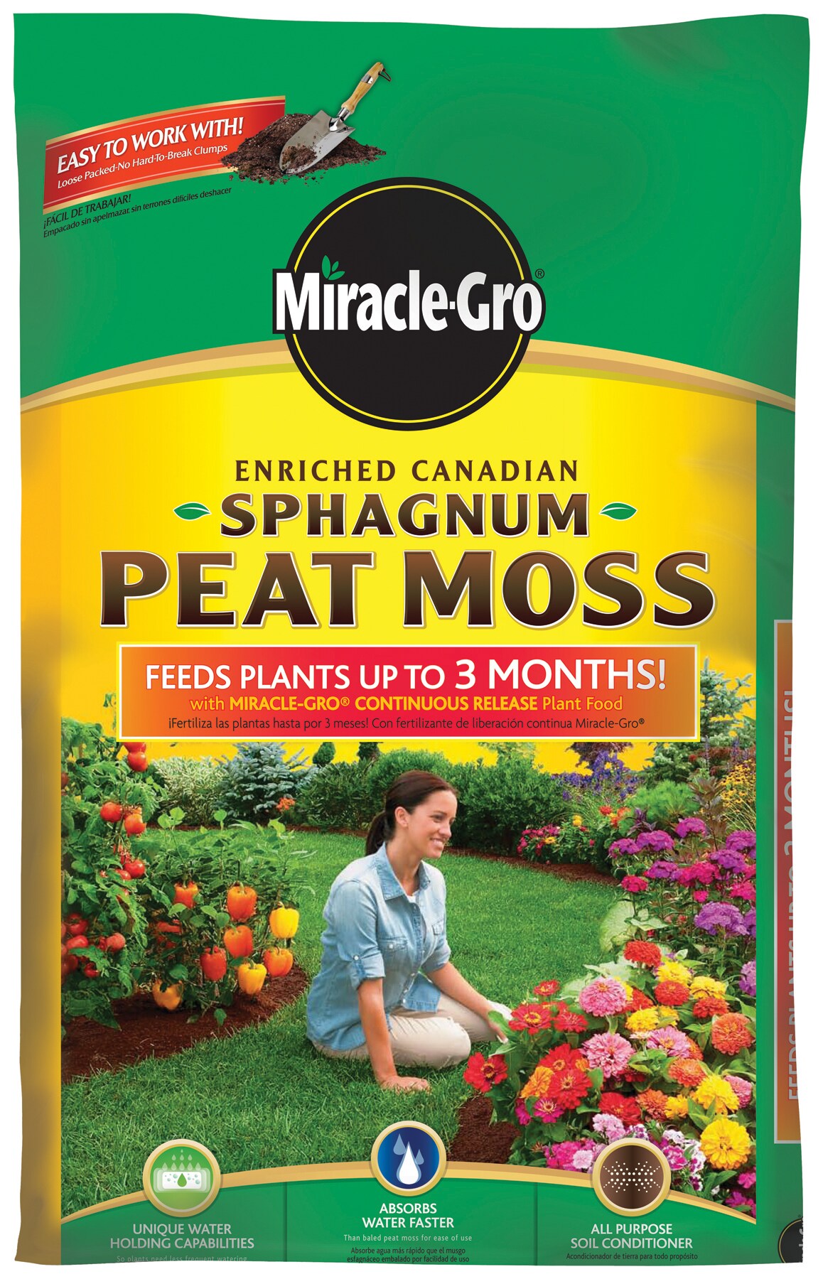 8 Quart Miracle Gro Sphagnum Peat Moss 