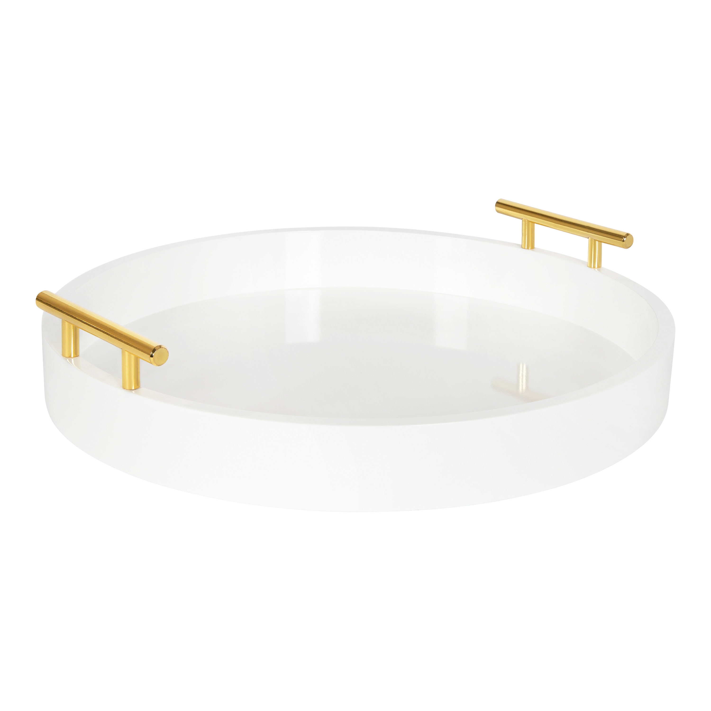 Trinket Dish Display Tray Navy or White Large Round Decorative Tray