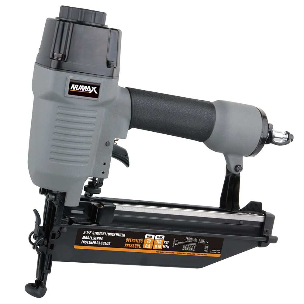 WEN 61764 16-Gauge Pneumatic Straight Finish Nailer with Carrying Case 