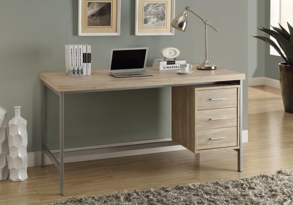 Monarch Specialties 60-in Brown Modern/Contemporary Computer Desk In ...